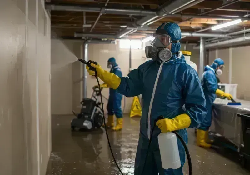 Basement Sanitization and Antimicrobial Treatment process in Burlington, CO